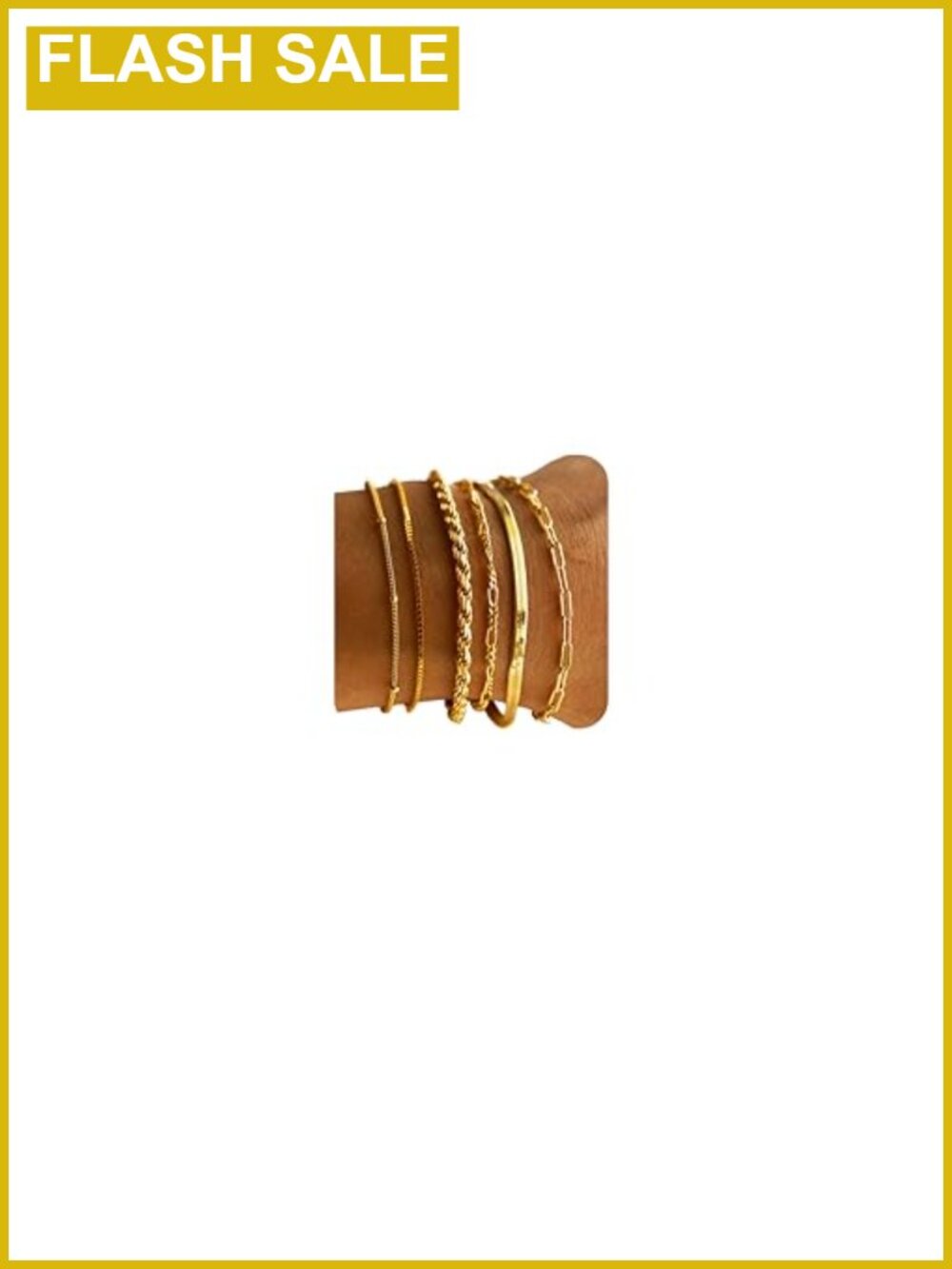 14K Gold Plated Bracelets Set for Women, Waterproof, Stackable, Hypoallergenic,
